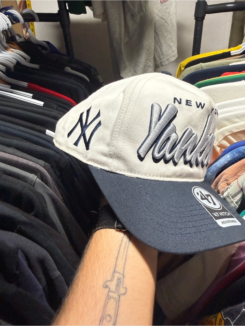 47 New York Yankees Two-Tone Cap - White & Navy